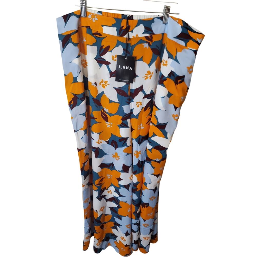 J. NNA Wide Leg Lightweight Floral Pants, NWT, 3X